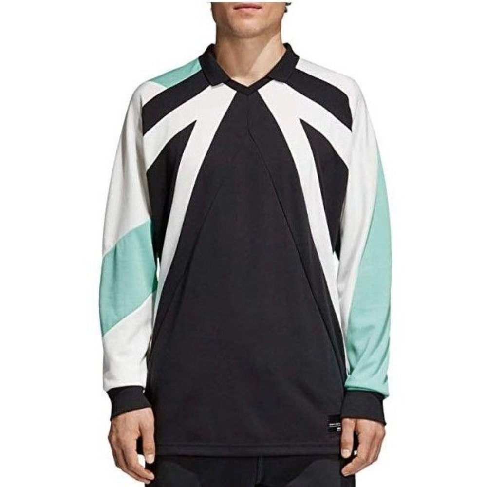 adidas Originals EQT 18 Men's Tee (X-Large, Black/White/Green) CD6844 NEW - Picture 1 of 2